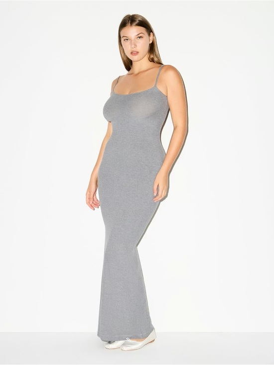 SKIMS Dresses & Skirts - Skims Long Slip Dress Heather Grey Size Small